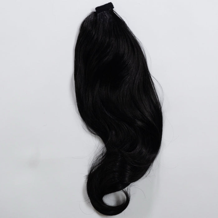 Ponytail Extension | Schwarz | leicht gewellt | 60 cm | DresslikeVirgins